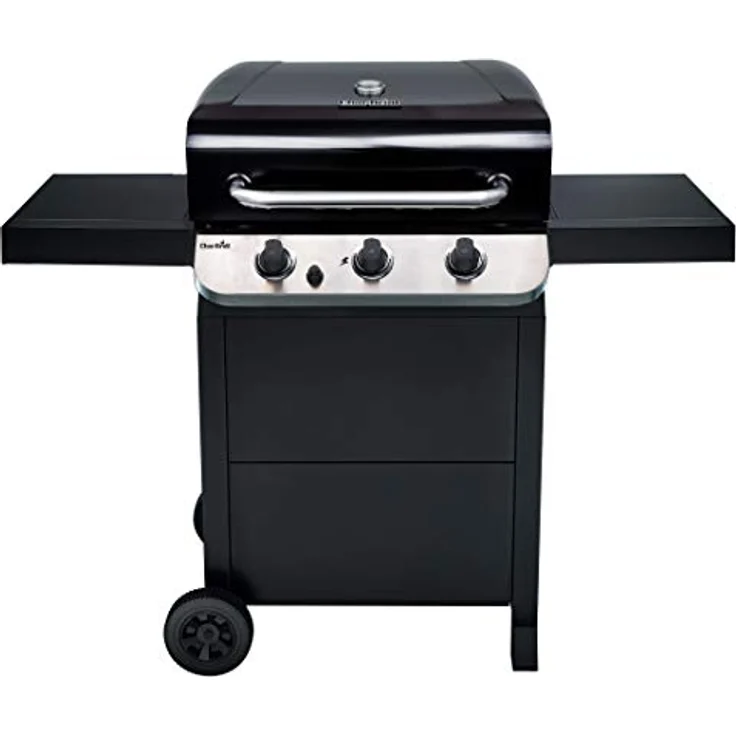 Char-Broil 310 B Convective Gasgrill, 3 Brenner, schwarz, mit Deckelthermometer, mit Warmhalterost – Bild 2
