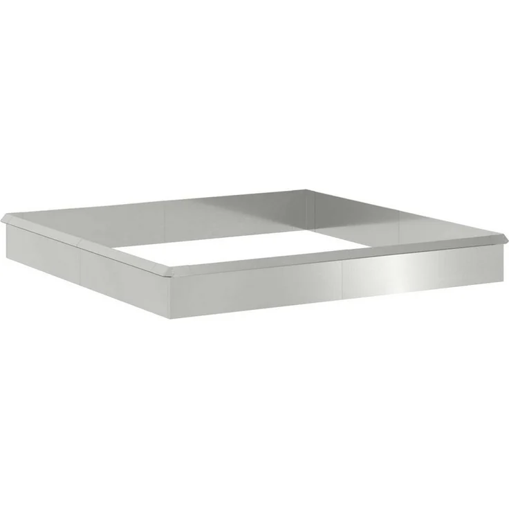 vidaXL Beetumrandung Schneckenzauns, 12 Stück, verzinkter Stahl, 100 x 3,5 x 25 cm, silber