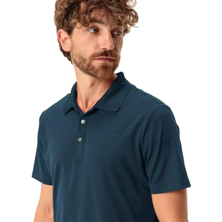 Vaude Essential Herren Shirt, Blau, atmungsaktiv, schnell trocknend, reguläre Passform, nachhaltig produziert – Bild 6