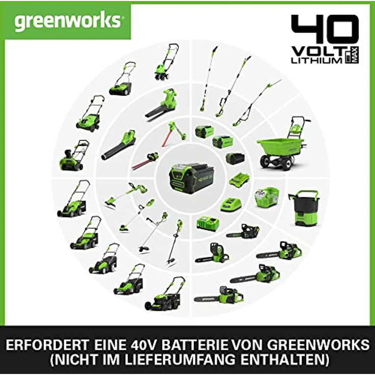 Greenworks Selbstfahrender Gartenwagen ohne 40-V-Akku G40GC 740000007 – Bild 5