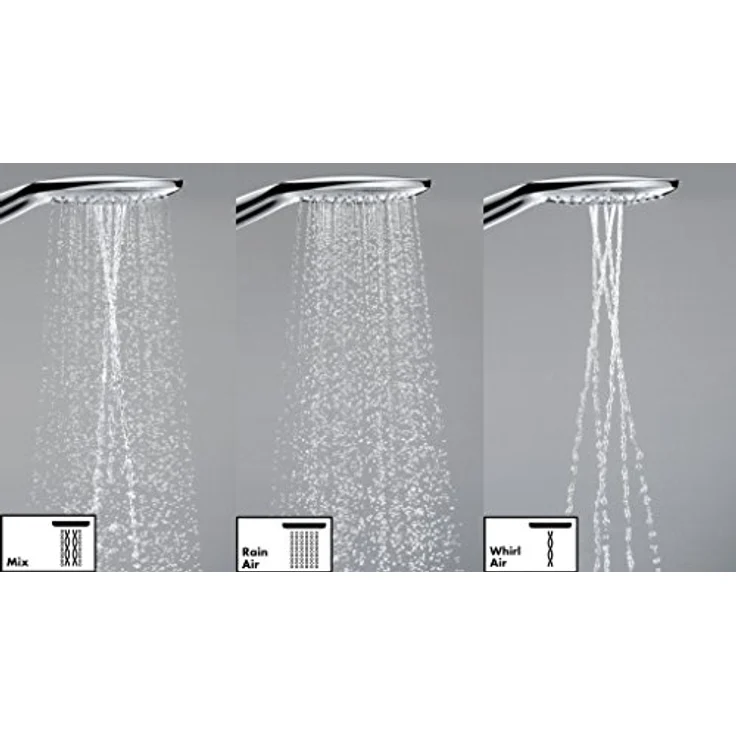 hansgrohe Raindance Select E 150 Duschkopf, 3 Strahlarten, Chrom – Bild 4