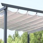 OUTFLEXX Pavillon-Ersatzdach, PA-beschichtetes Polyester in Creme-Ton