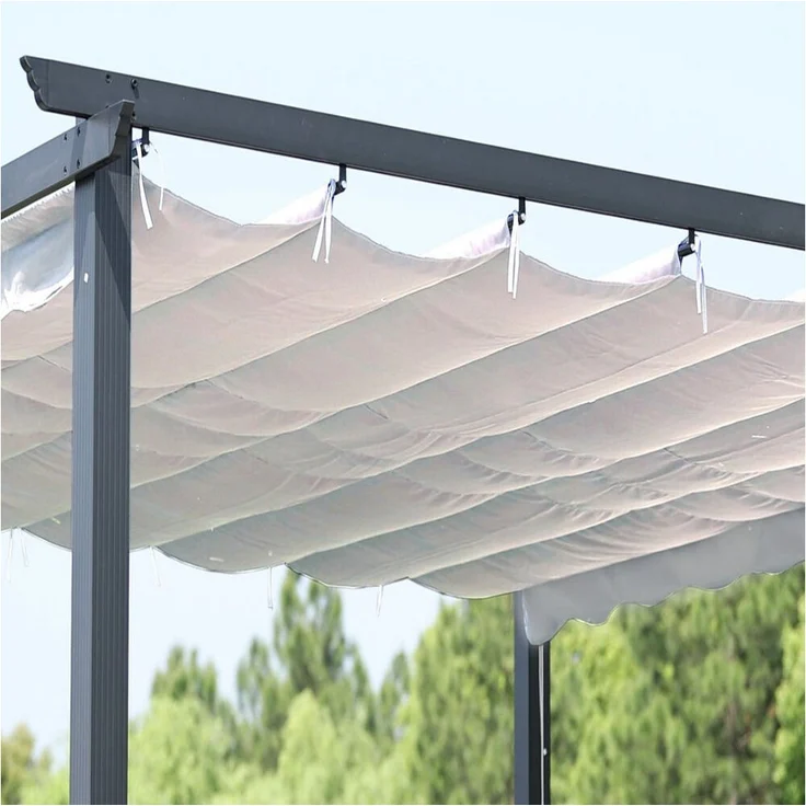 OUTFLEXX Pavillon-Ersatzdach, PA-beschichtetes Polyester in Creme-Ton