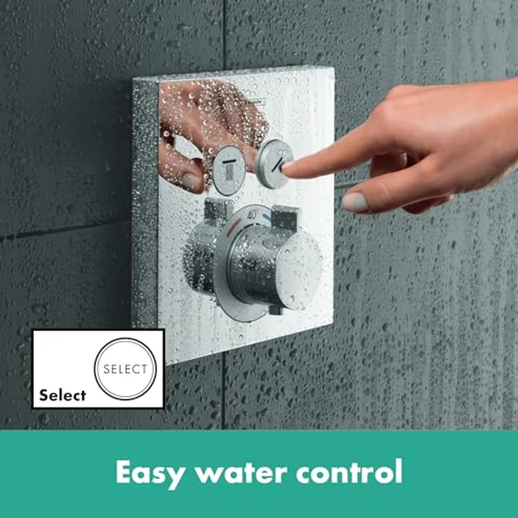 hansgrohe ShowerSelect Unterputz Thermostat, für 2 Funktionen, Chrom – Bild 3