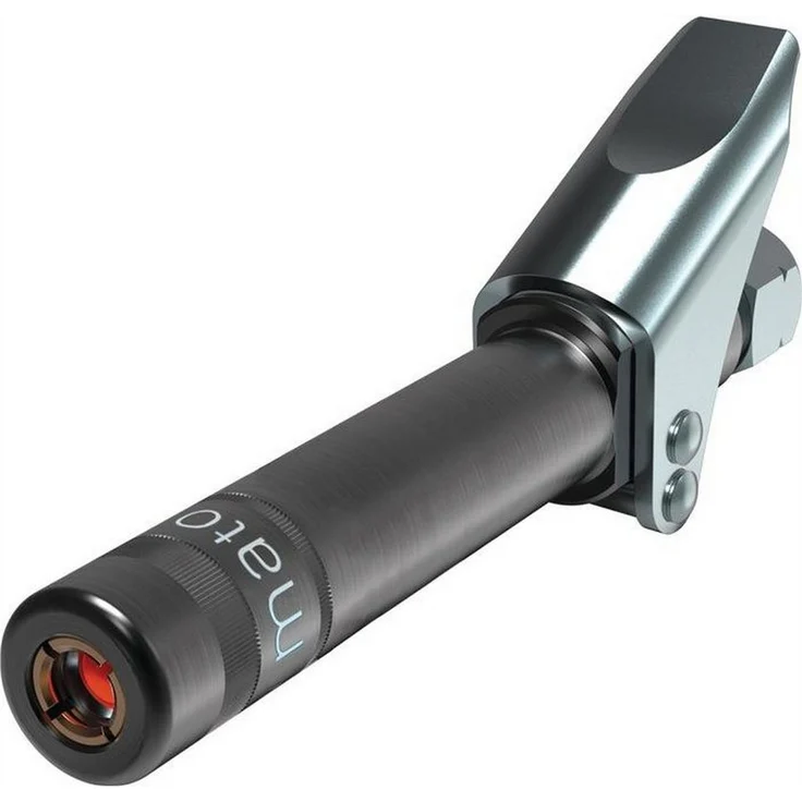 MATO Kartuschenpistole mit Sicherheitsgreifmundstück safeLOCK L, M10 x 1, gehärtete 4-Backen, für Drücke bis 600 bar, Länge 81 mm