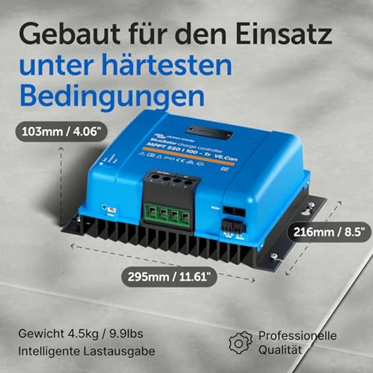 Victron Energy BlueSolar 250/100 VE.Can, MPPT Solarladeregler mit 100A, flexibel für 12/24/48V, hochwirksam und programmierbar – Bild 4