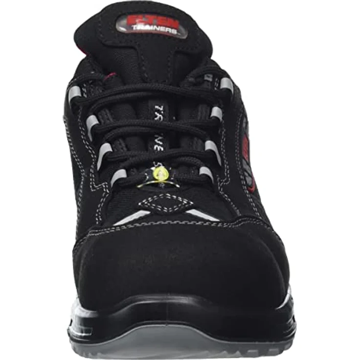 ELTEN Sicherheitsschuhe SENEX XXT ESD S3, Damen und Herren, Textil, Kunststoffkappe (leichter als Stahlkappe), leicht, sportlich, Schwarz/Rot, Größe: 42 – Bild 2