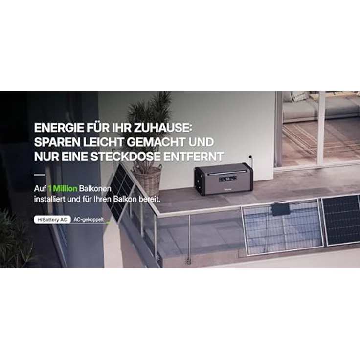 Hoymiles HiBattery AC 1,92 kWh Solarbatterie, Plug-and-Play Speicherlösung für Balkonkraftwerk & Photovoltaik, erweiterbar bis 11,52 kWh, smarte App-Steuerung, hoher Wirkungsgrad – Bild 4