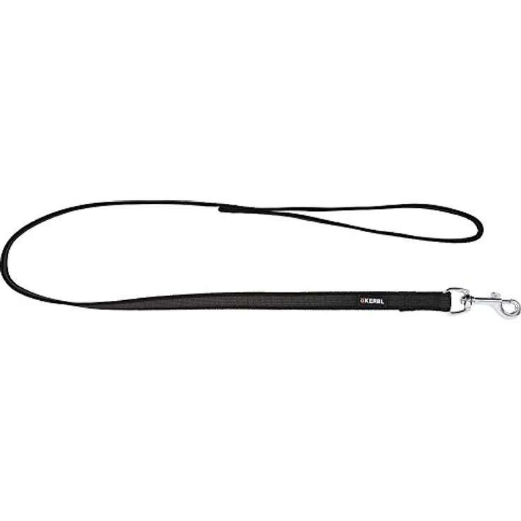 Kerbl Antislip Leine 100 cm x 20 mm, beidseitig gummiert, strapazierfähig, mit robusten verchromten Beschlägen