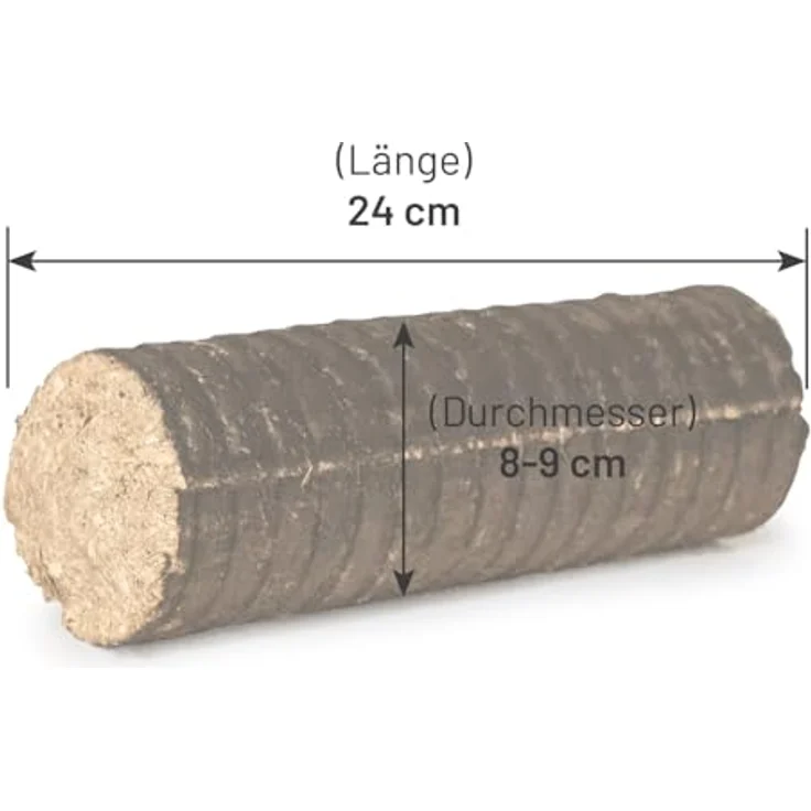 HEIZFUXX Nestro M Hartholz Holzbriketts, 12kg Karton 25 Stück, FSC-zertifiziert, hohe Heizleistung, geringe Rauchentwicklung – Bild 5