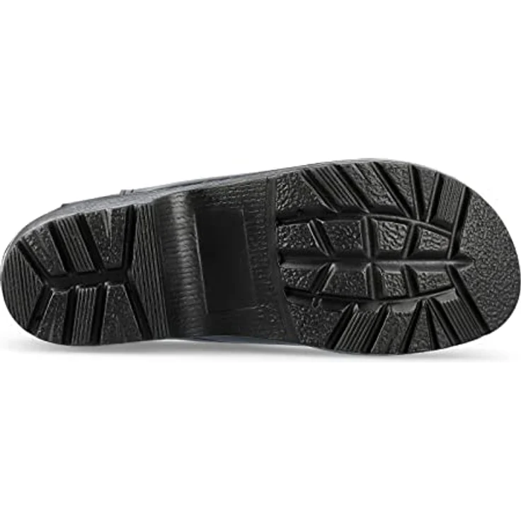 Sika Schuh Traditionell Clog, Robuster Arbeitsschuh aus Permair® Leder, rutschhemmende PU-Laufsohle, schwarz, Größe 38 – Bild 5