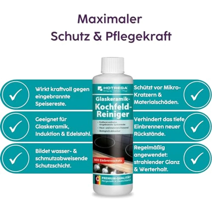 HOTREGA Glaskeramik-Kochfeld-Reiniger 250 ml – Bild 3