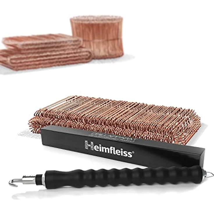 Heimfleiss® Drillapparat Driller + verkupfertem Rödeldraht 1,0 x 100-160 mm (250 Stk.) - hochwertiges Set aus Drahtbinder Rödelzange & Bindedraht Sackverschluss - Drahtverschluss Ösendraht Drill Draht – Bild 1