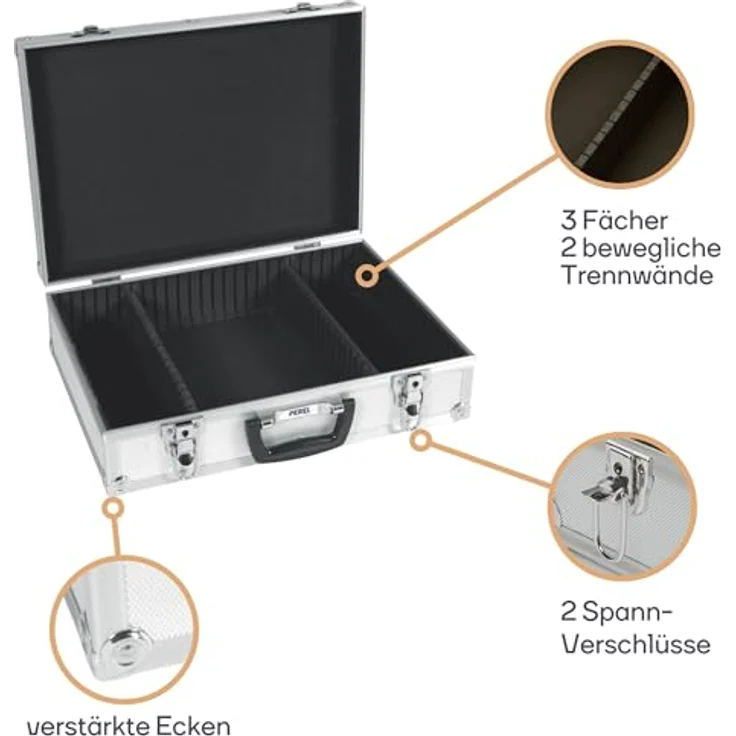 Perel 1819 Werkzeugkoffer aus Aluminium – Bild 7