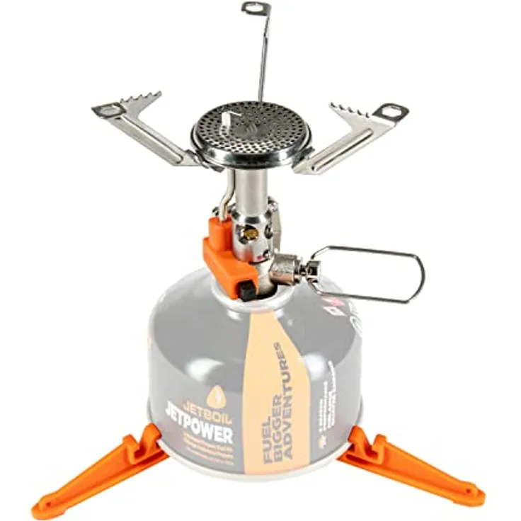 Jetboil Flash, Gaskocher mit Piezozündung, 3000 Watt Leistung, kompaktes Packmaß 10,4 x 9,5 cm, geeignet für Butan