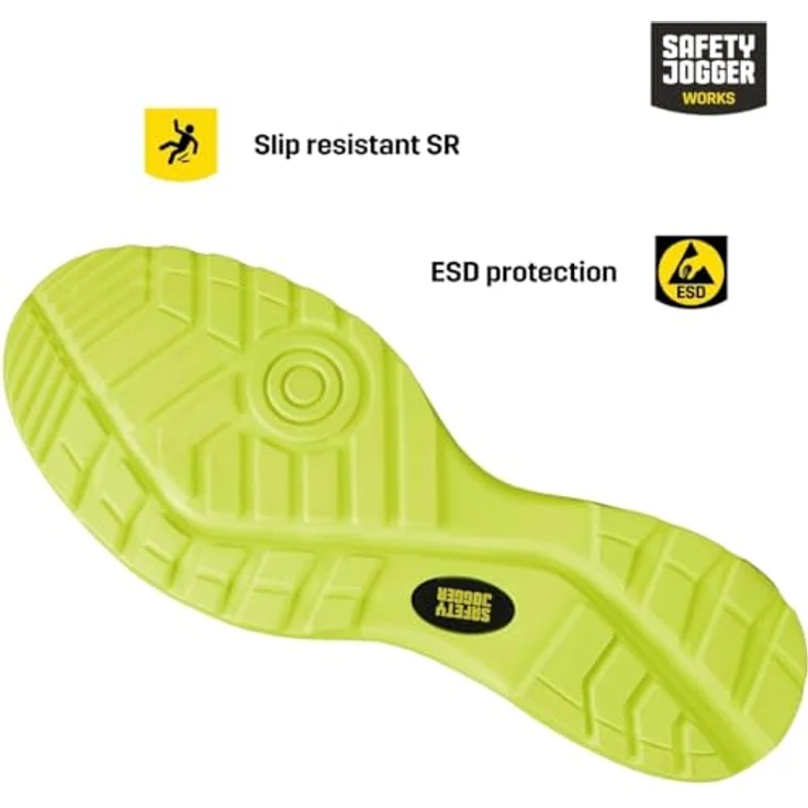 Safety Jogger MODULO S1PS SANDALE, vegane Sicherheitssandale mit rutschfester Sohle und atmungsaktivem Design – Bild 4