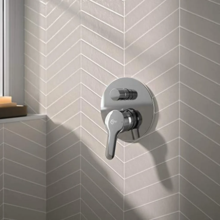 Ideal Standard - Alpha Unterputz Einhebelmischer verchromt, Zwei-Wege-Dusche, EKO-System, inkl. Einbaukörper – Bild 2