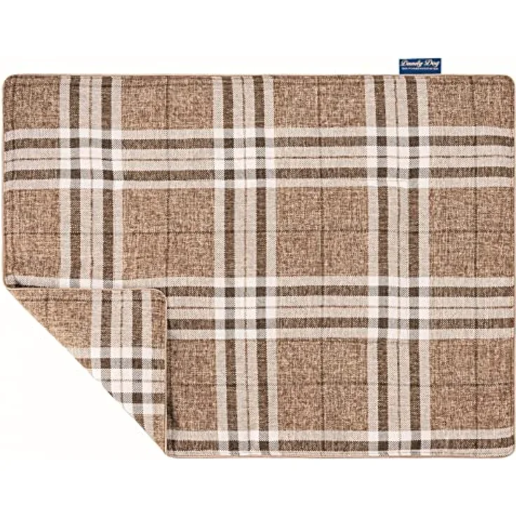Dandy Dog Hundedecke Highlands Beige - waschbar kuschelig robuste hochwertige Qualität Made in Germany - Größe L