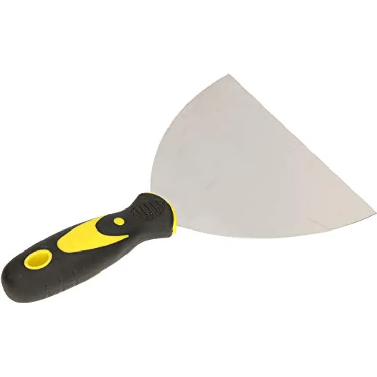 KOTARBAU® Edelstahl Malerspachtel 150 mm Gipser Spachtel Universalspachtel Kratzer zum Entfernen Palettenmesser mit Gummigriff