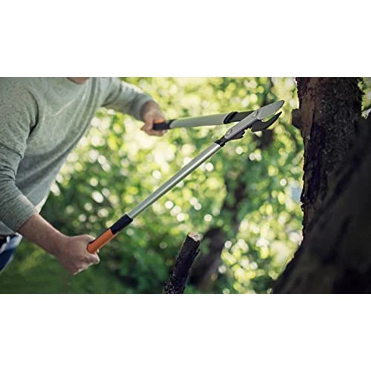 Fiskars PowerGear X Bypass-Getriebeastschere für frisches Holz, Antihaftbeschichtet, Gehärteter Präzisionsstahl, Länge 80 cm, Schwarz-Orange, LX98-L, 1020188 – Bild 19