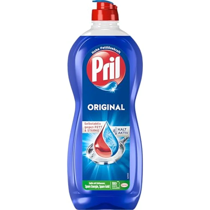 PRIL Pril Spülmittel Original 675ml, hohe Fettlösekraft, blaue Flasche – Bild 2