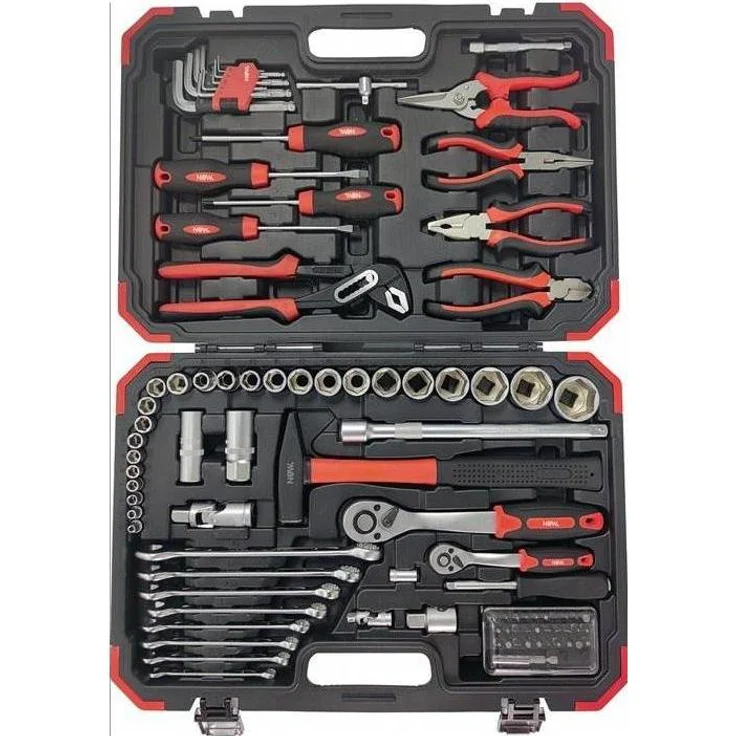 Nordwest Werkzeugkoffer NOW, Werkzeugsortiment 95-tlg. mit bewährter Qualität, 8,32 kg, 440 mm Breite, 350 mm Tiefe, 95 mm Höhe