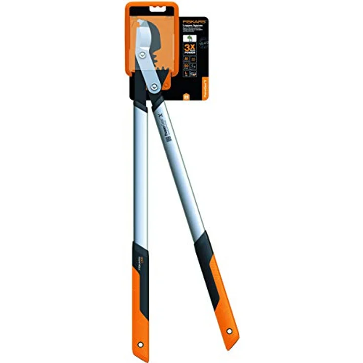 Fiskars PowerGear X Bypass-Getriebeastschere für frisches Holz, Antihaftbeschichtet, Gehärteter Präzisionsstahl, Länge 80 cm, Schwarz-Orange, LX98-L, 1020188 – Bild 16