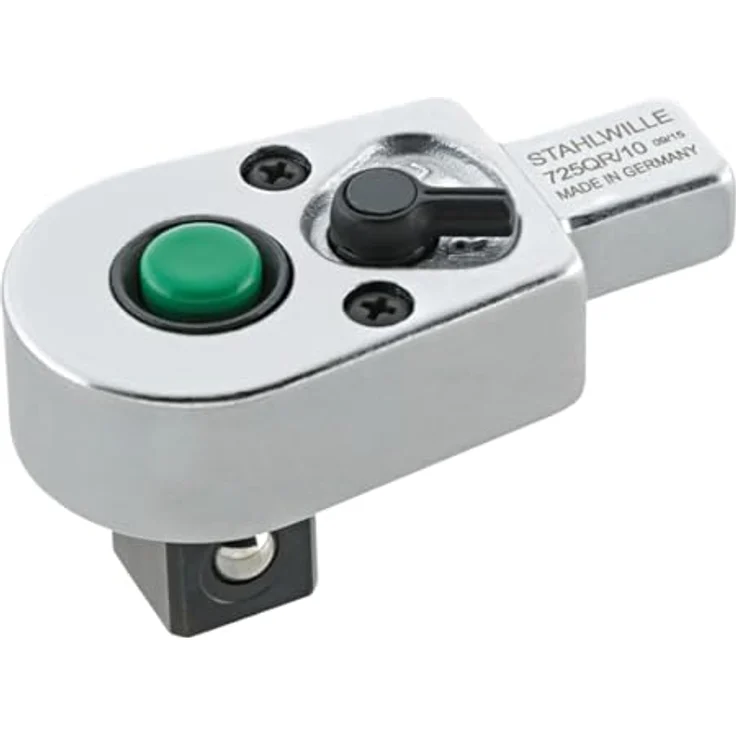 Stahlwille 725, Drehmomentschlüssel Einsteckknarre 3/8" (10 mm), 100 Nm mit QuickRelease-Sicherheitsverriegelung aus Chrom-Alloy-Stahl – Bild 1