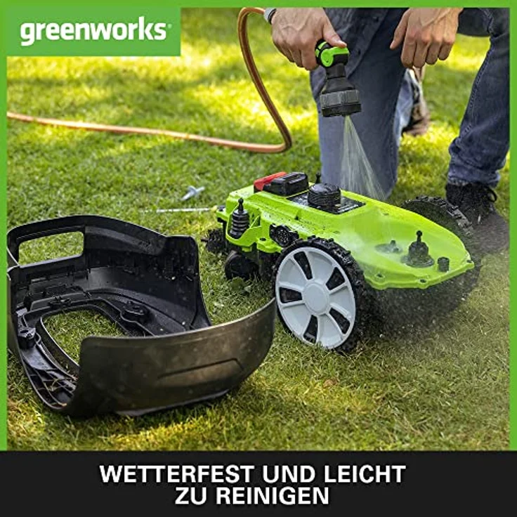 Greenworks Optimow M Rasenmäherroboter für Rasenflächen bis 500 m2 mit 30 % Gefälle, extrem leise, Bluetooth-Appgesteuert, erweiterte Sicherheitsfunktionen, Diebstahlschutz, 3 Jahre Garantie – Bild 5