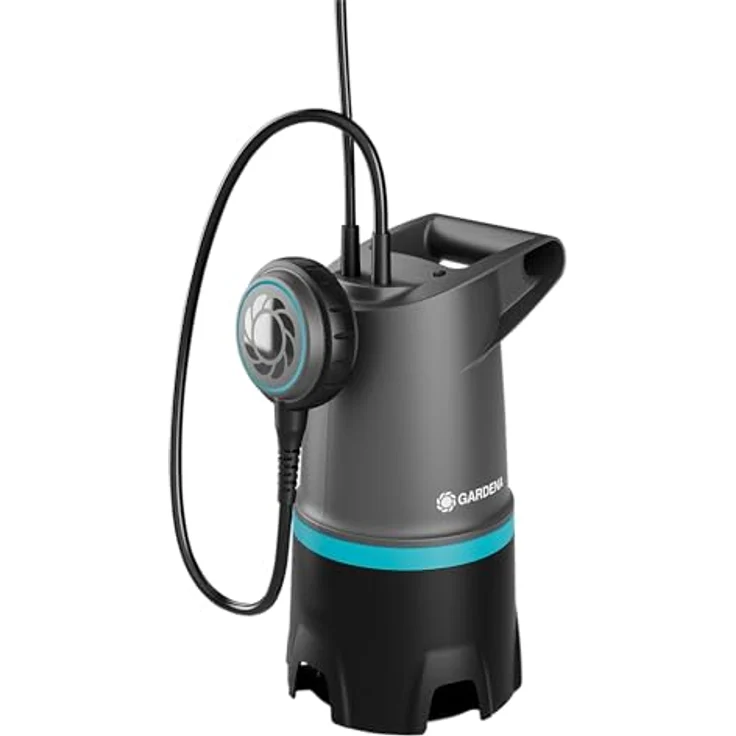 Gardena 2in1 Schmutzwasser-Tauchpumpe 20000 BASIC, 20.000 l/h, mit Schwimmschalter, Edelstahl-Pumpenwelle – Bild 1