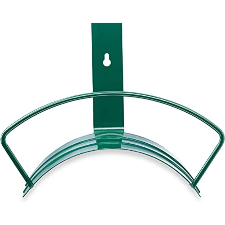 Relaxdays Schlauchhalter Wand, Metall, Wandhalter für 5-8 Zoll (15 mm) 60 m Gartenschlauch, Gartenschlauchhalter, grün – Bild 6