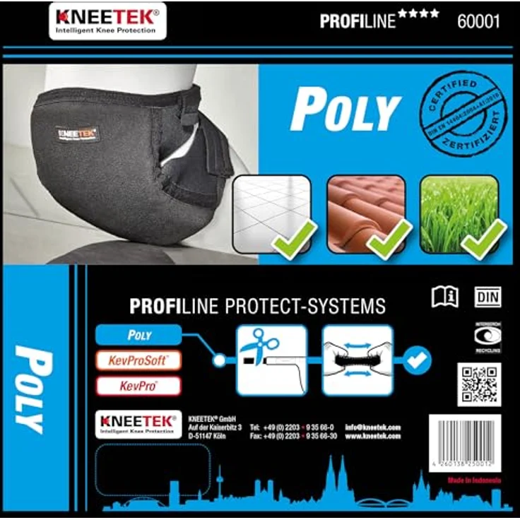 KNEETEK Knieschoner Poly rutschhemmend für normale Belastung, 1 Stück, 60001 – Bild 5