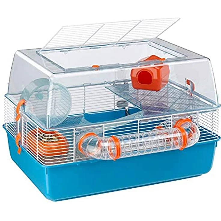 Ferplast Hamsterkäfig Kleintierkäfig, Komplettausstattung, Duna Fun, ca. 55 x 39 x 37.5 cm – Bild 1