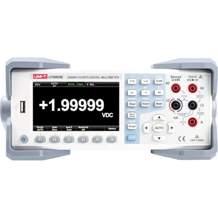 UNI-T Multimeter UT8805E Benchtop Digital Multimeter 5 1/2 True RMS 4.3 Zoll TFT LCD-Display 1GB Nand-Flash-Speicher – Bild 2