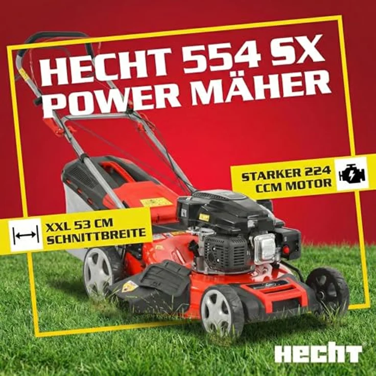 Hecht 554 SX Benzin Rasenmäher – Bild 3