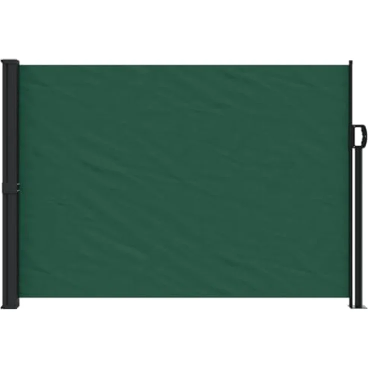 vidaXL Seitenmarkise, Ausziehbarer Sichtschutz und Windschutz, Dunkelgrün 140x600cm – Bild 3