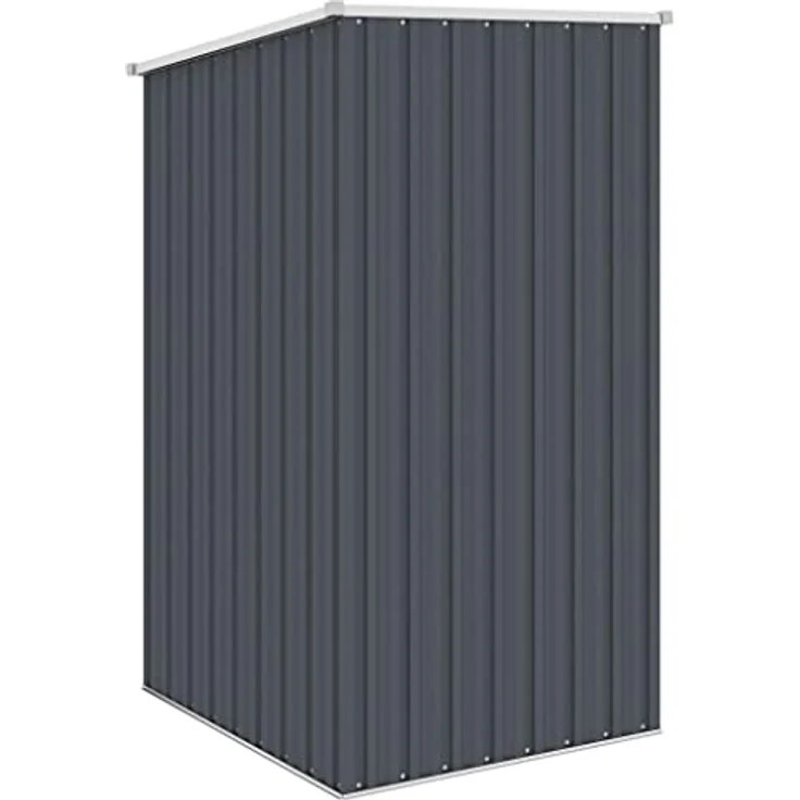 vidaXL Gerätehaus ohne Boden Geräteschuppen Garten Schuppen Gartenhaus Gartenschrank Geräteschrank Anthrazit 87x98x159cm Verzinkter Stahl – Bild 5