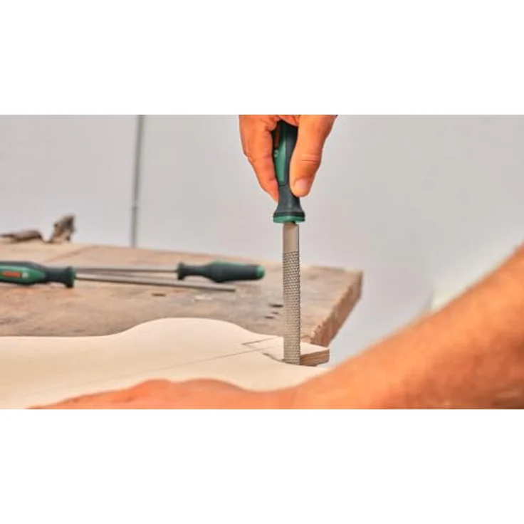 Bosch Home and Garden Halbrund-Holzraspel 200 mm, langlebiges Handwerkzeug mit ergonomischem Griff und mittlerem Hieb 2 – Bild 3