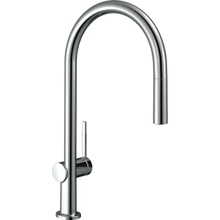 hansgrohe Talis M54 Küchenarmatur, Einhebel-Wasserhahn mit Ausziehauslauf und 1jet, sBox Chrom, ComfortZone 210, schwenkbar bis 360° – Bild 1