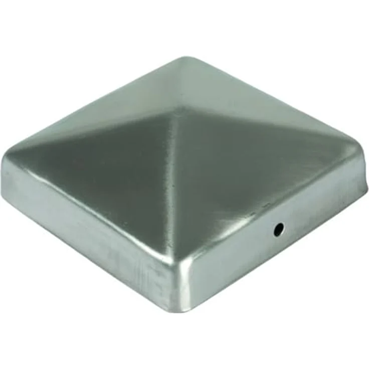 Edelstahl Pfostenkappe Pyramide 71x71mm Zaunkappe Zierkappe Pfahl Holzzaun Kappe – Bild 2