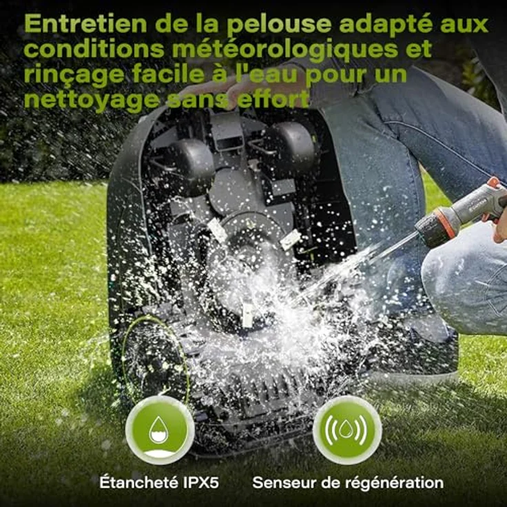 Suntek Mähroboter SRM2060, 600 m², Schnittbreite 20 cm, kamera-gestützte Navigation, intelligente Hinderniserkennung, App-Steuerung – Bild 6