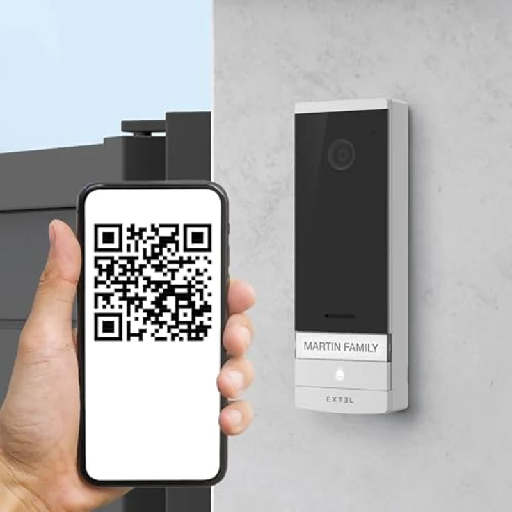 Extel Video-Türsprechanlage "CONNECT2″ Türsprechanlage Video (Beleuchtetes Namensschild, mit Bildspeicher) – Bild 4