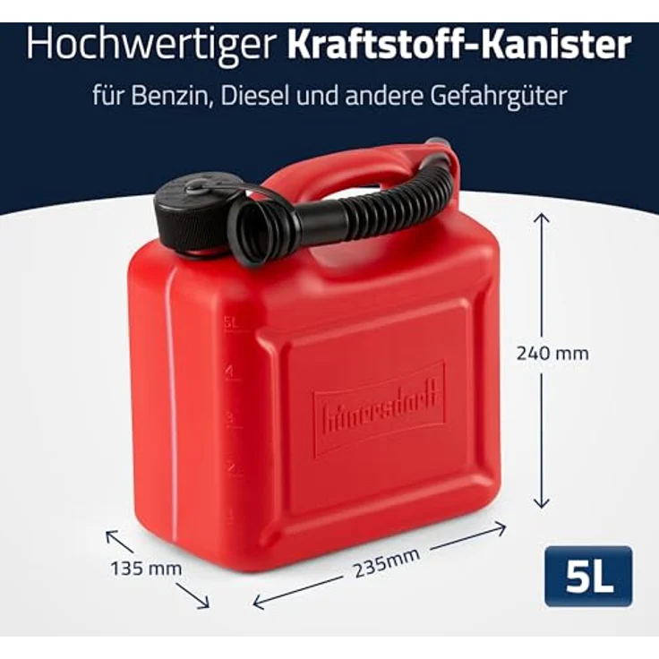 Alutec 811560 Kraftstoffkanister (L x B x H) 247 x 147 x 265mm 5l – Bild 3