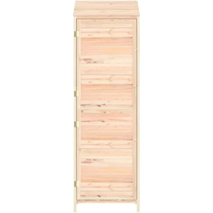 vidaXL Geräteschuppen Gartenhaus Tannenholz Satteldach Gartenschrank Pultdach 55x52x174,5cm – Bild 5