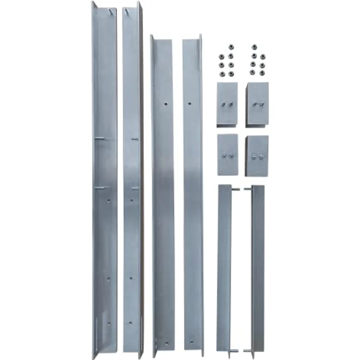 Technaxx BALCONY POWER, Solarmasthalterung aus Aluminium, Wandmontage, grau, 1050 mm – Bild 2