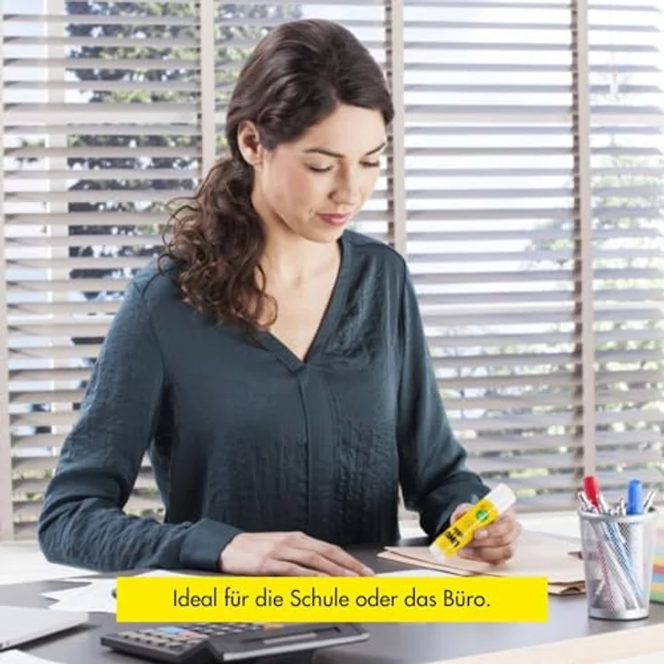 UHU stic Klebestift 21g, 4er Pack, umweltfreundlich und leicht auswaschbar – Bild 7