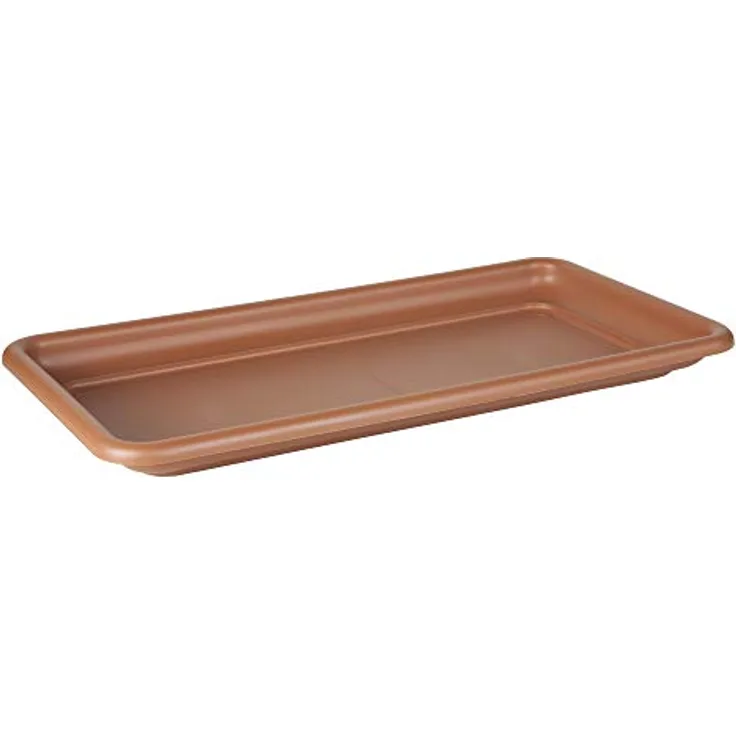 Maxi-Untersetzer 98 x 40 x 8 cm, für Blumenkübel, Farbe: Terrakotta
