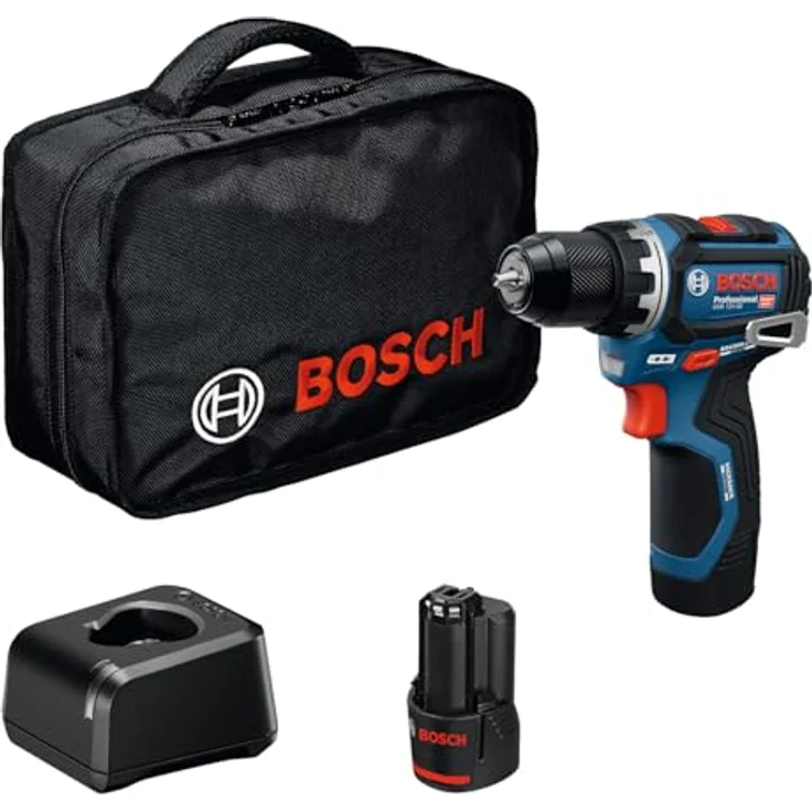Bosch Professional GSR 12V-32, Akku-Bohrschrauber mit 2x 2 Ah Akkus, Ladegerät, Werkzeugtasche, kompakt, bürstenloser Motor, Advanced KickBack Control – Bild 2