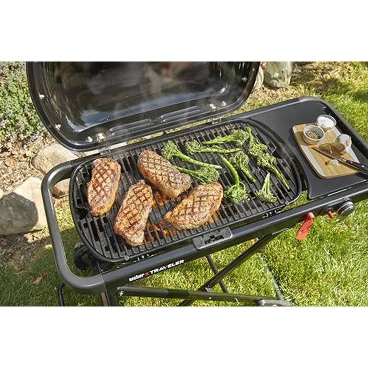 Weber-Stephen, Gasgrill, Weber Traveler Stealth Edition schwarz – Bild 8