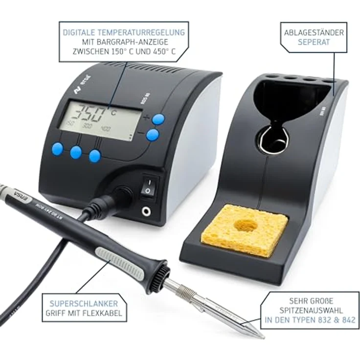 ERSA RDS80 elektronisch geregelte Lötstation 80W inkl. 1m Lötdraht – Bild 3